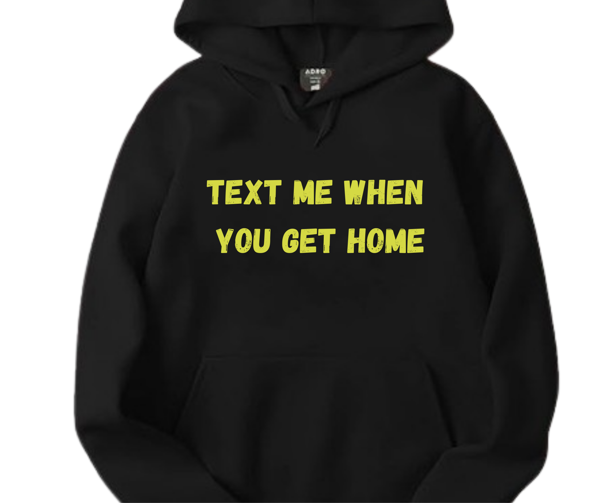 text hoodie